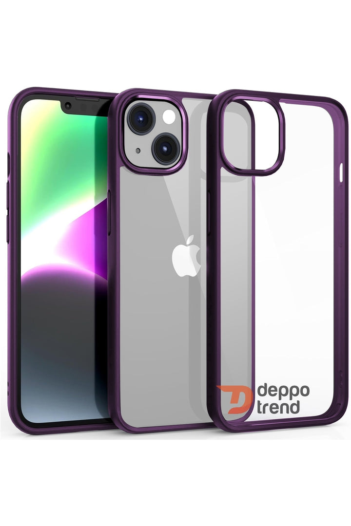 iPhone 14 Uyumlu Kılıf Kamera Çevresi Metal Sararmaya Karşı Dayanıklı Koruyucu Silikon Kapak