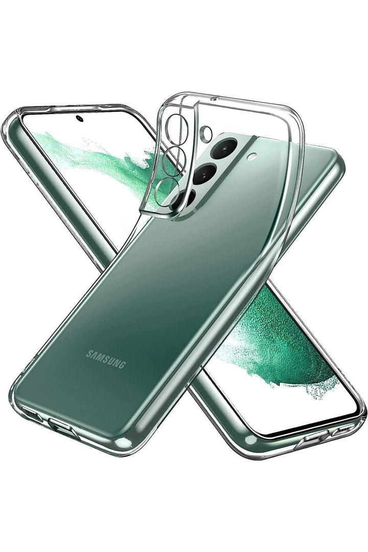 Samsung Galaxy S22 Plus Uyumlu Kılıf 3D Kamera Korumalı Darbe Önleyici Şeffaf Esnek Silikon