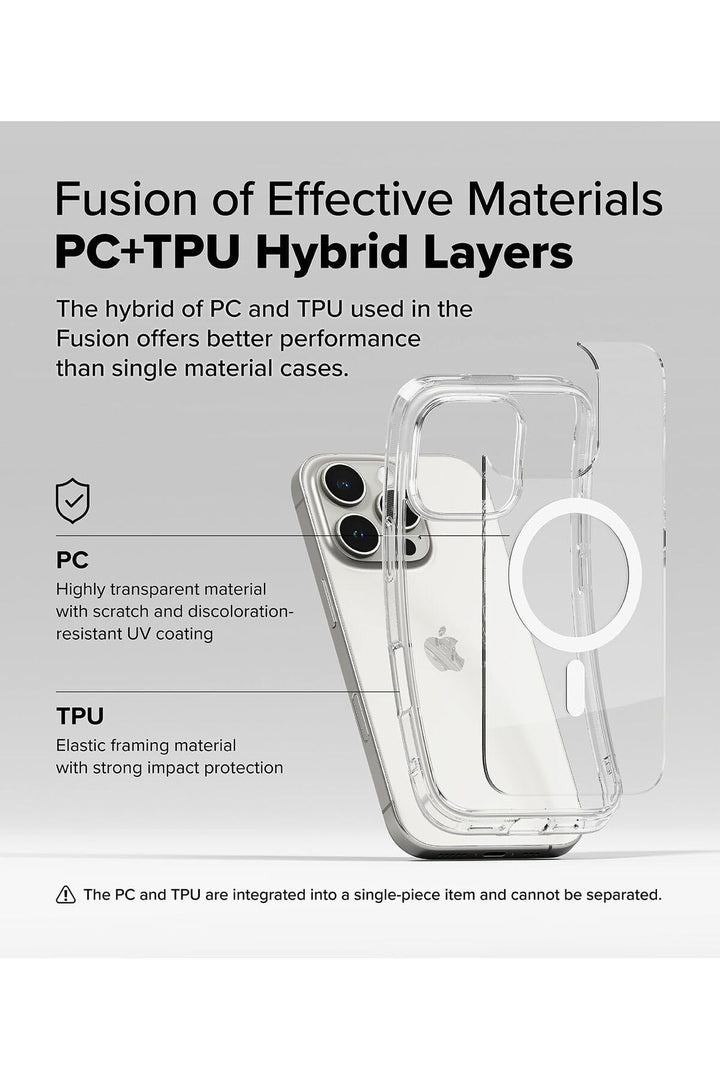 iPhone 16 Pro Uyumlu Kılıf Kamera Çıkıntılı Şeffaf Magsafe Kılıf Kablosuz Şarj Destekli Kapak