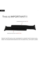 Load image into Gallery viewer, Apple Watch 9 8 7 6 5 4 3 2 1 Se 42mm/44mm/45mm/49mm Uyumlu Kordon Mıknatıslı Magnetli Deri Kordon