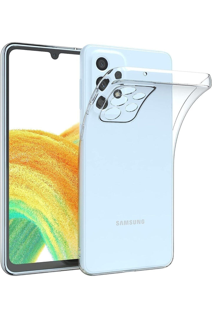 Samsung Galaxy A23 Uyumlu Kılıf 3d Kamera Korumalı Darbe Önleyici Şeffaf Transparan Esnek Silikon