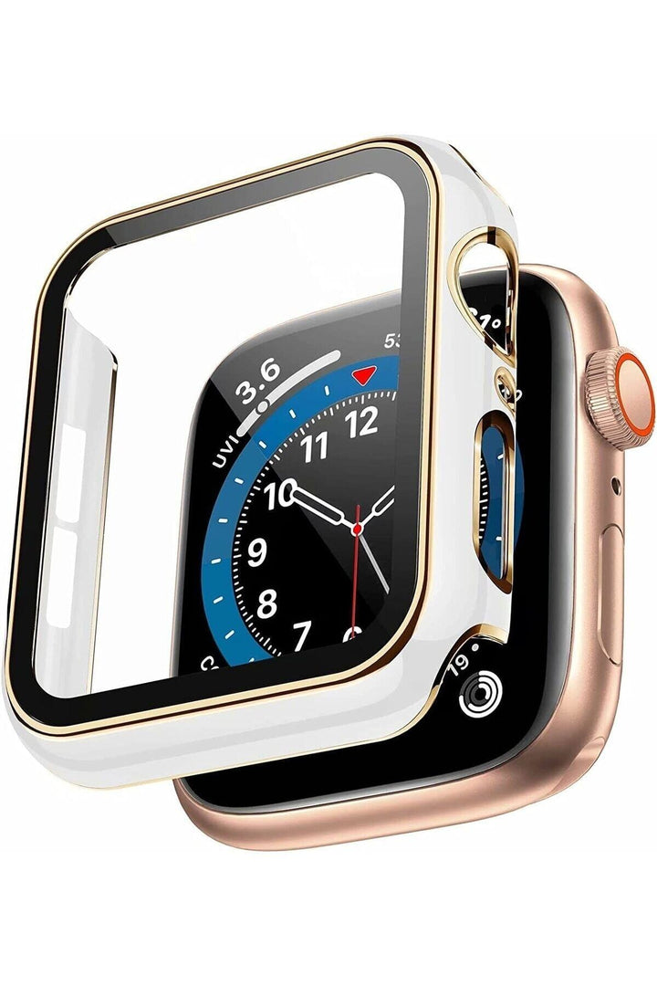 Apple Watch Se 6 5 4 40mm Uyumlu Kılıf Ekran ve Kasa Koruyucu Tam Kaplayan Parlak Watch Kasa Koruma