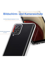 Load image into Gallery viewer, Samsung Galaxy M22 Uyumlu Kılıf 3d Kamera Korumalı Darbe Önleyici Şeffaf Transparan Esnek Silikon