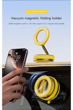 Load image into Gallery viewer, iPhone 17/16/15/14/13/12/11/Air/Mini/Plus/Pro Max Uyumlu Vakumlu Magsafe Katlanabilir Telefon Tutucu