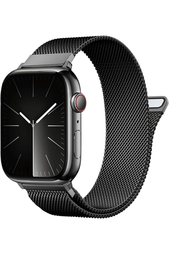 Apple Watch 9 8 7 6 5 4 3 2 1 Se 38mm/40mm/41mm Uyumlu Kordon Mıknatıslı Ayarlanabilir Metal Kordon