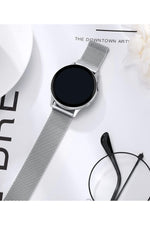 Load image into Gallery viewer, Huawei Watch GT/GT2E/GT2/GT2 Pro/GT3/GT3 Pro/GT4 46mm Uyumlu Kordon Mıknatıslı Parlak İnce Metal