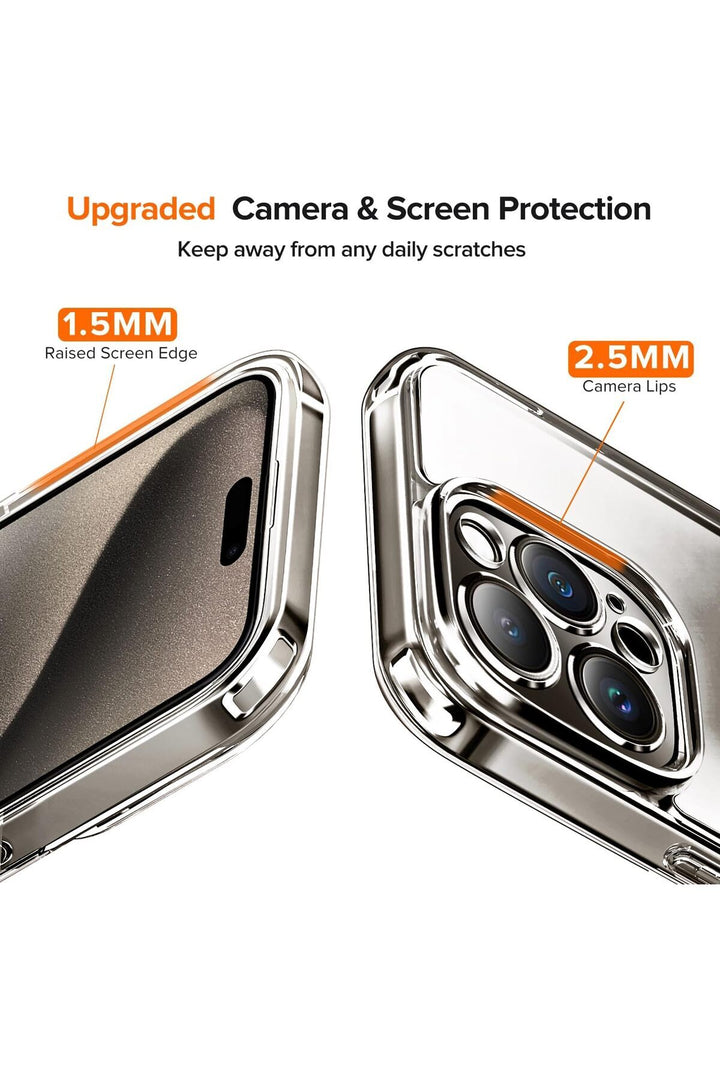 iPhone 15 Pro Max Uyumlu Şeffaf Kılıf Kamera Çıkıntılı Koruyucu Slim Renksiz İnce Esnek Silikon