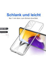 Load image into Gallery viewer, Samsung Galaxy A52 Uyumlu Kılıf 3d Kamera Korumalı Darbe Önleyici Şeffaf Transparan Esnek Silikon