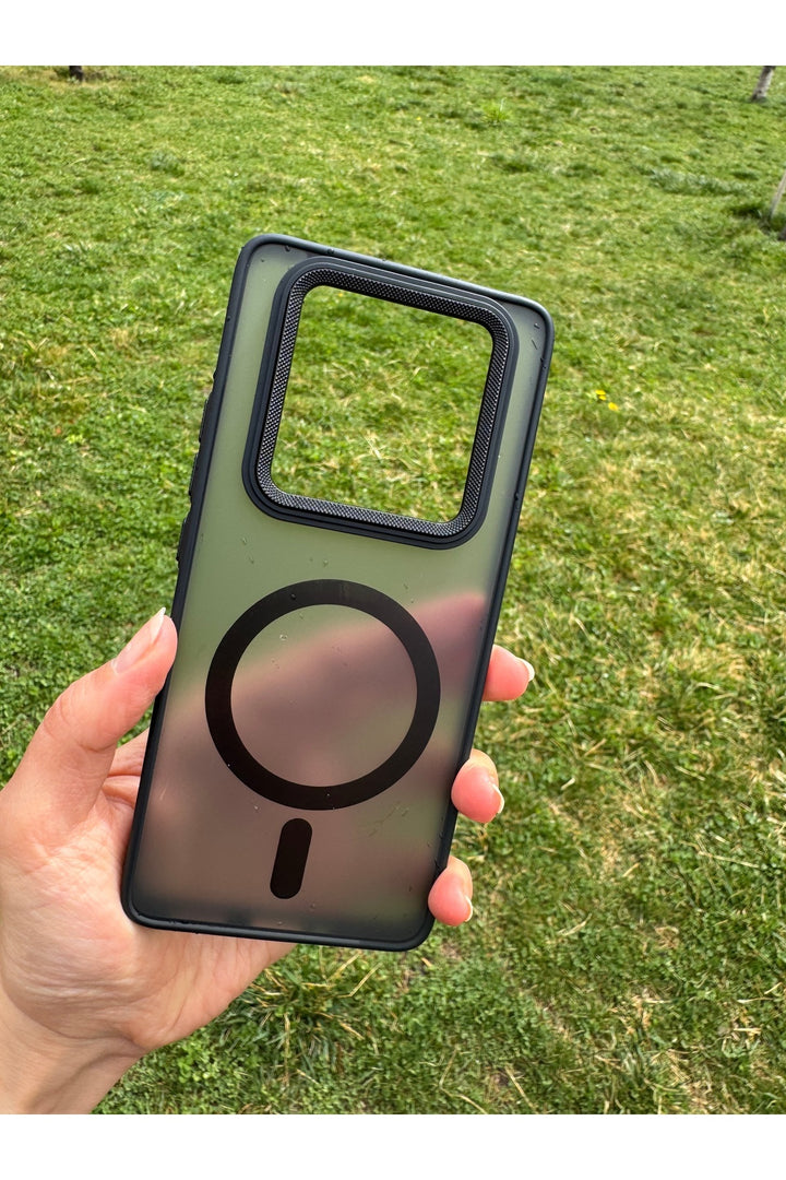 Xiaomi Redmi Note 14 Pro/note 14 Pro Plus Uyumlu Kılıf Magsafe Renkli Kamera Etrafı Metalik Kapak