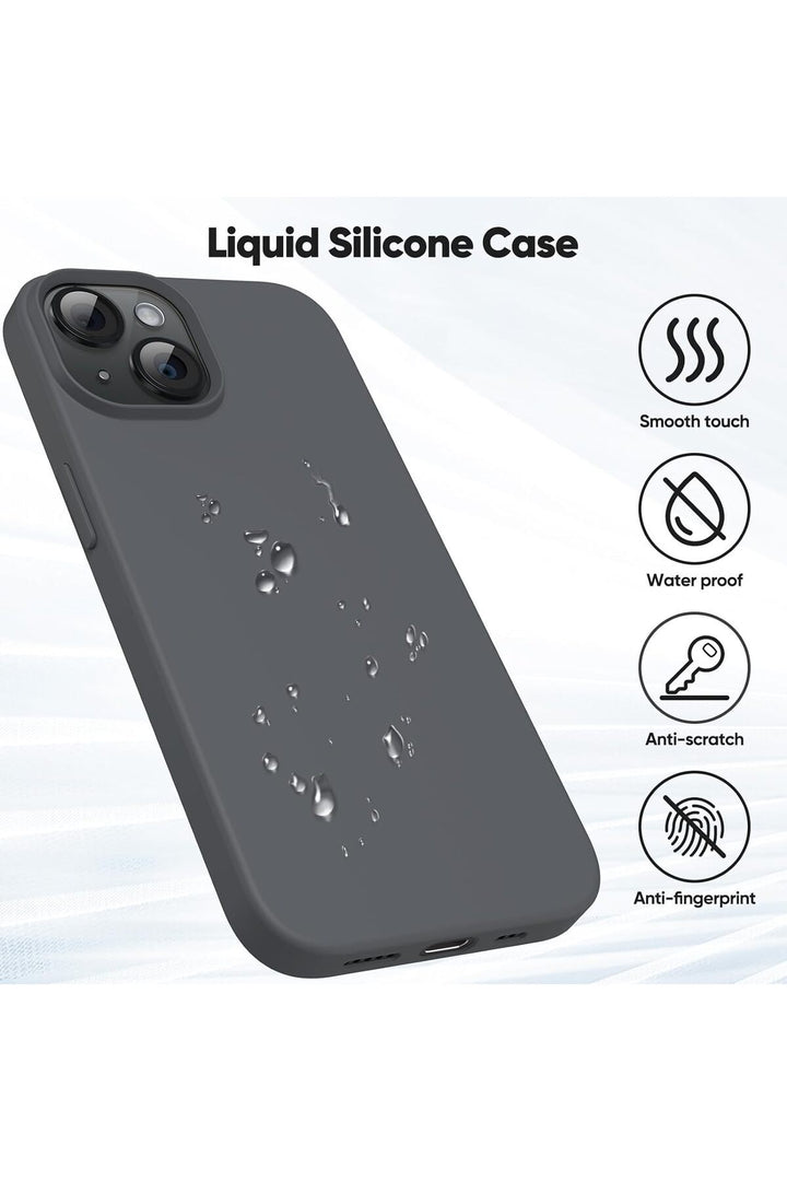 Yüksek Kaliteli iPhone 15  Uyumlu Kılıf Liquid Silikon Renkli Mat Lekelere Dayanıklı Kaymaz