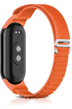 Load image into Gallery viewer, Xiaomi Mi Band 8/9 Uyumlu Kumaş Kordon Metal Tokalı Ayarlanabilir Lansman Kordon