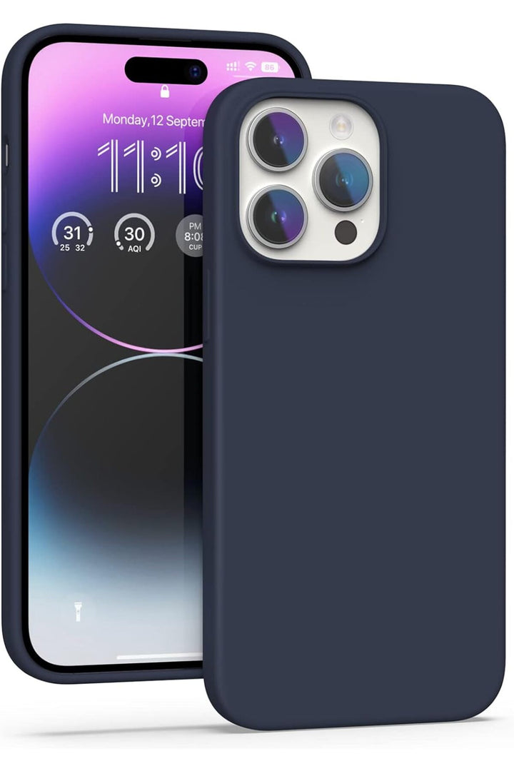 Yüksek Kaliteli iPhone 15 Pro Uyumlu Kılıf Liquid Silikon Renkli Mat Lekelere Dayanıklı Kaymaz
