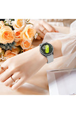 Load image into Gallery viewer, Samsung Galaxy Watch 4/5/6/7 40mm Uyumlu Kılıf Ekran ve Kasa Koruyucu Parlak Taşlı Kasa Koruma Guard