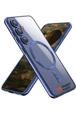 Load image into Gallery viewer, Samsung Galaxy S24 Fe Uyumlu Kamera Korumalı Magsafe Kılıf Kablosuz Şarj Destekli Manyetik Kapak