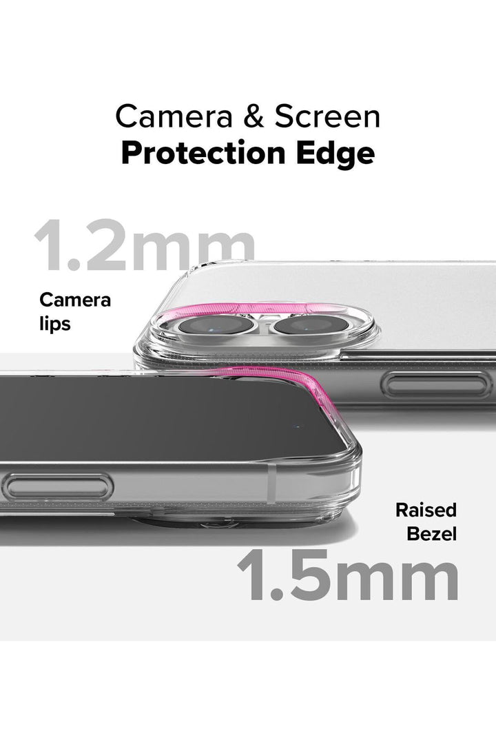 iPhone 16 Uyumlu Kamera Çıkıntlı Korumalı Darbe Önleyici Şeffaf Esnek Renksiz Silikon Kapak
