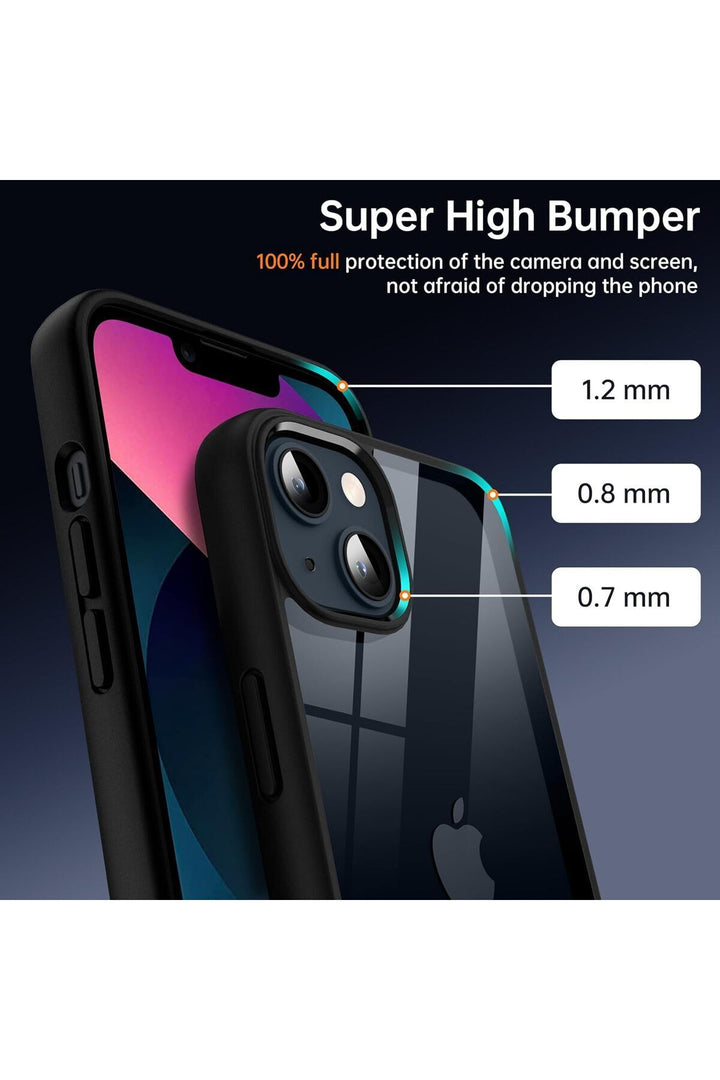 iPhone 14 Uyumlu Kılıf Kamera Çevresi Metal Sararmaya Karşı Dayanıklı Koruyucu Silikon Kapak