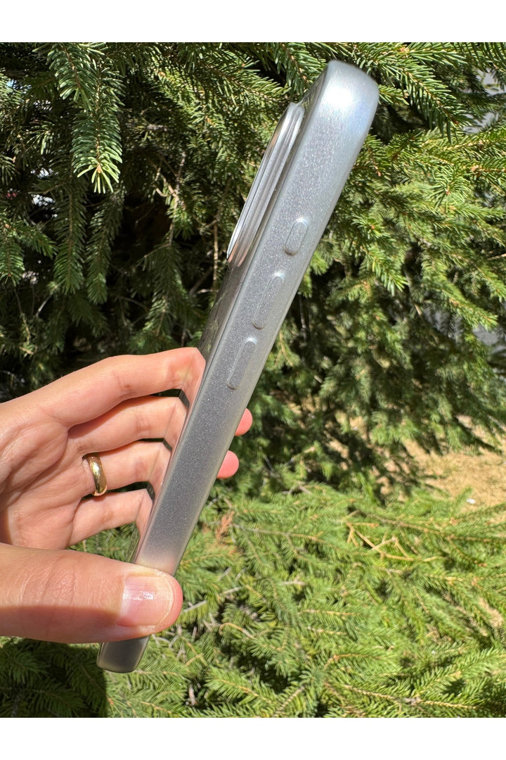 iPhone 15 Pro Max Uyumlu Kılıf Parlak Mermer Desenli Kamera Kenar Koruyuculu Arka Kapak
