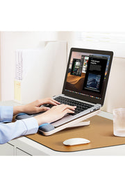 Bileklik Destekli Yükseltilebilir/Ayarlanabilir Notebook/Tablet/iPad/Macbook Uyumlu Ahşap Stand