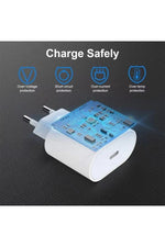 Load image into Gallery viewer, Apple iPhone 20W Hızlı Şarj Özellikli Usb-C Power Güç Adaptör ve Kablo (iPhone 14 - 13 - 12 - 11)