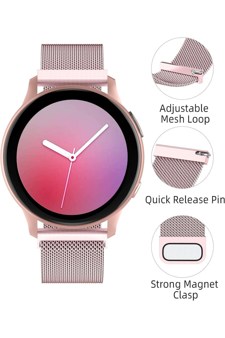 Huawei Watch GT/GT2E/GT2/GT2 Pro/GT3/GT3 Pro/GT4 46mm Uyumlu Metal Ayarlanabilir Mıknatıslı Kordon