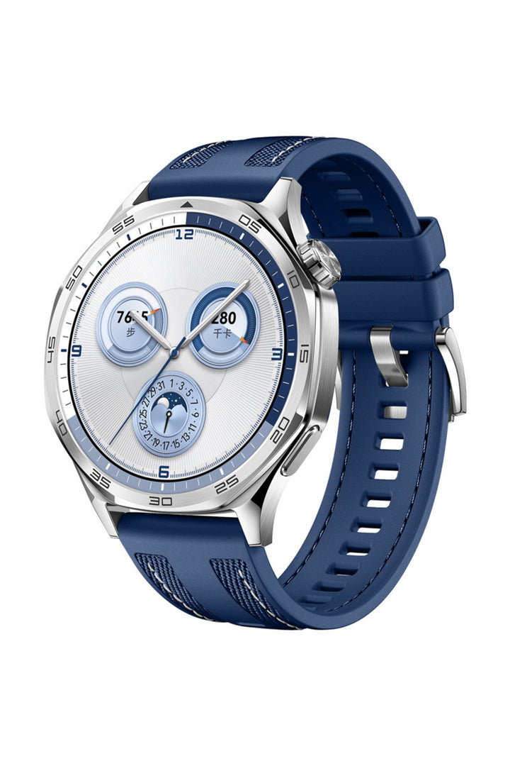 Huawei Watch GT2E/GT2/GT2 Pro/GT3/GT3 Pro/GT4/GT5 46mm Lacivert Kumaş Ayarlanabilir Lansman Kordon