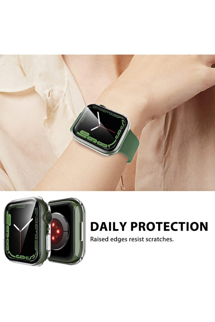 Apple Watch Se 6 5 4 40mm Uyumlu Kılıf Ekran ve Kasa Koruyucu Şeffaf Parlak Watch Kasa 360 Koruma