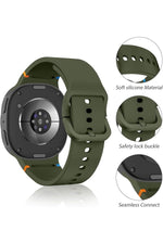 Load image into Gallery viewer, Samsung Galaxy Watch 8 40mm/44mm/Classic 46mm Uyumlu Kordon Liquid Same Leke Tutmayan Silikon Kordon