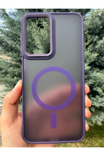 Load image into Gallery viewer, Samsung Galaxy A16 Uyumlu Kılıf Magsafe Renkli Kamera Etrafı Koruyucu Metalik Silikon Sararmaz Kapak