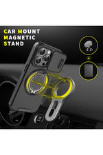 Load image into Gallery viewer, iPhone 16 Plus Uyumlu Kılıf Kamera Korumalı Sürgülü 360 Dönebilen Magsafe Stand Renkli Tank Kapak