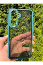 Load image into Gallery viewer, Samsung Galaxy A56/A36 Uyumlu Kılıf Siyah Transparan Şeffaf Kamera Çevresi Metal Koruyucu Silikon