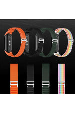 Load image into Gallery viewer, Xiaomi Mi Band 8/9 Uyumlu Kumaş Kordon Metal Tokalı Ayarlanabilir Lansman Kordon