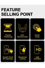 Load image into Gallery viewer, iPhone 12 Uyumlu Ekran Koruyucu Takma Aparatlı Kolay Kurulum Darbelre Dayanklı Temperli Cam