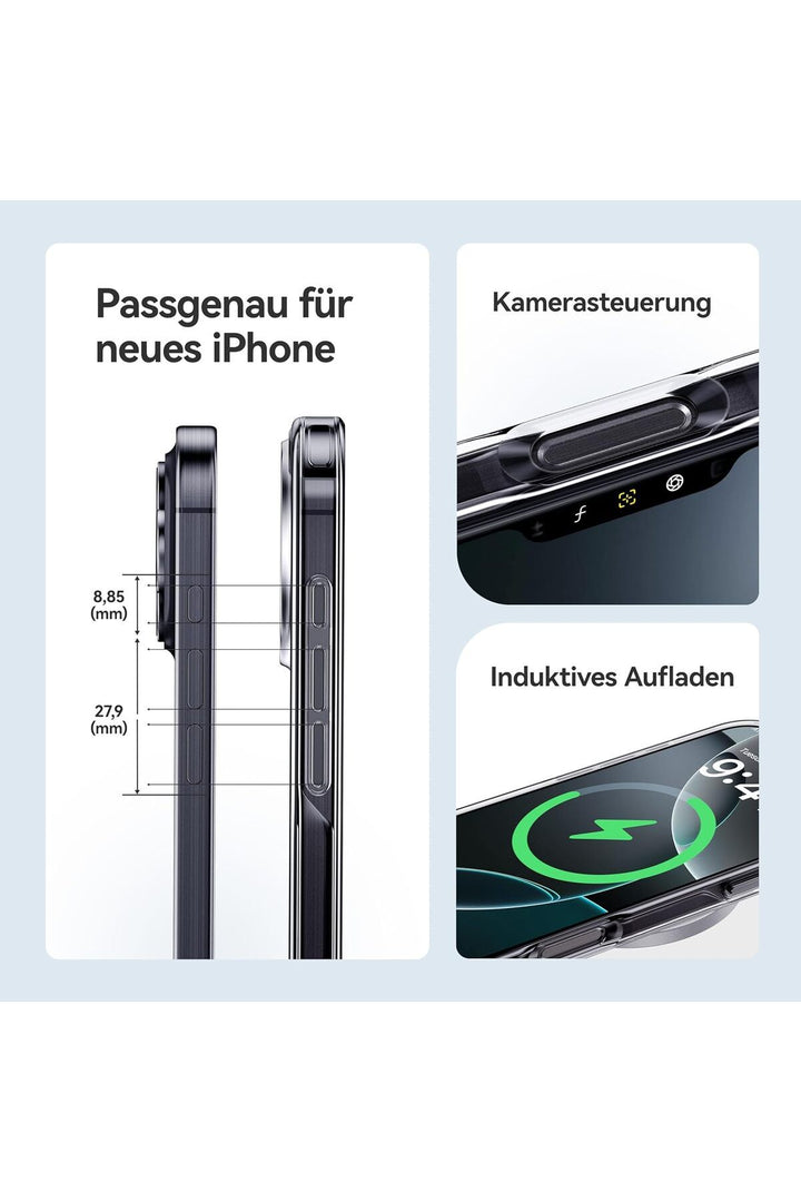 iPhone 16 Pro Uyumlu Kamera Çıkıntlı Korumalı Darbe Önleyici Şeffaf Esnek Renksiz Silikon Kapak