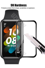 Load image into Gallery viewer, Huawei Band 7 Uyumlu Tam Kaplayan Darbelere Karşı Dayanıklı Kırılmaz Cam Nano Ekran Koruyucu