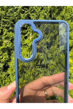 Load image into Gallery viewer, Samsung Galaxy A56/A36 Uyumlu Kılıf Siyah Transparan Şeffaf Kamera Çevresi Metal Koruyucu Silikon