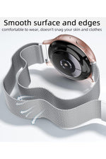 Load image into Gallery viewer, Huawei Watch GT/GT2E/GT2/GT2 Pro/GT3/GT3 Pro/GT4 46mm Uyumlu Kordon Mıknatıslı Parlak İnce Metal