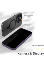 Load image into Gallery viewer, iPhone 14 Pro Max Uyumlu Kılıf Metal Kamera Çıkıntılı Mat Magsafe Sararmaya Dayanıklı Koruyucu Kapak