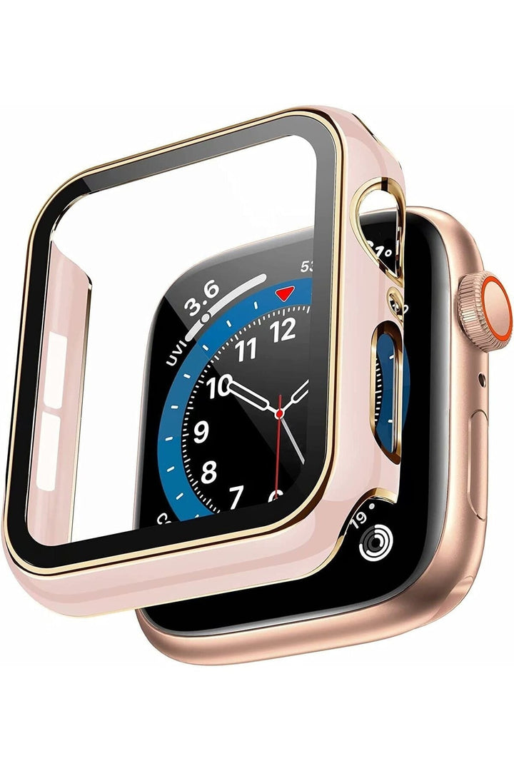 Apple Watch Se 6 5 4 40mm Uyumlu Kılıf Ekran ve Kasa Koruyucu Tam Kaplayan Parlak Watch Kasa Koruma