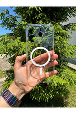 Load image into Gallery viewer, Xiaomi Redmi Note 14 Uyumlu Kılıf Sert Sararmaz Magsafe Kamera Korumalı Koruyucu Dayanıklı Kapak