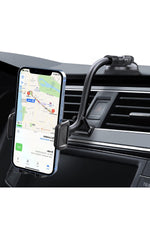 Load image into Gallery viewer, Araç içi Telefon Tutucu Büyük Boy Uzun Vantuzlu Cam ve Torpido için Uygun 360 Dönebilen Tutucu