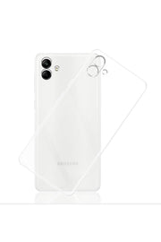 Samsung Galaxy A04E Uyumlu Kılıf 3D Kamera Korumalı Darbe Önleyici Şeffaf Transparan Esnek Silikon