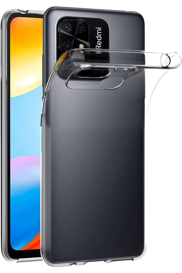 Xiaomi Redmi 10C Uyumlu Kılıf 3D Kamera Korumalı Darbe Önleyici Şeffaf Esnek Transparan Silikon