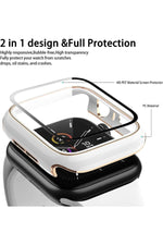 Load image into Gallery viewer, Apple Watch 8 7 41mm Uyumlu Kılıf Ekran ve Kasa Koruyucu Tam Kaplayan Parlak Watch Kasa Koruma