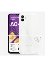 Load image into Gallery viewer, Samsung Galaxy A04 Uyumlu Kılıf 3D Kamera Korumalı Darbe Önleyici Şeffaf Transparan Esnek Silikon