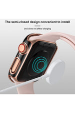 Load image into Gallery viewer, Apple Watch Se 3 2 1 42mm Uyumlu Kılıf Ekran ve Kasa Koruyucu Tam Kaplayan Parlak Watch Kasa Koruma