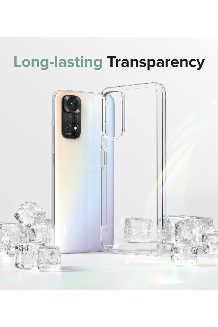 Xiaomi Redmi Note 11 Uyumlu Kılıf 3D Kamera Korumalı Darbe Önleyici Şeffaf Transparan Esnek Silikon