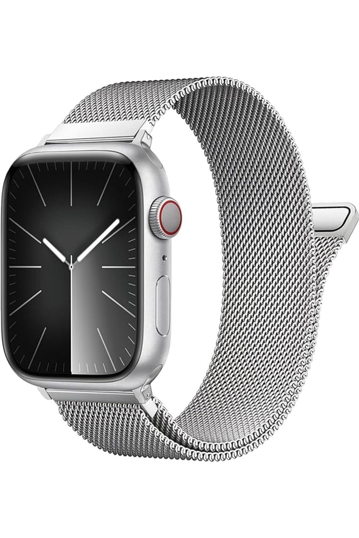 Apple Watch 9 8 7 6 5 4 3 2 1 Se 38mm/40mm/41mm Uyumlu Kordon Mıknatıslı Ayarlanabilir Metal Kordon