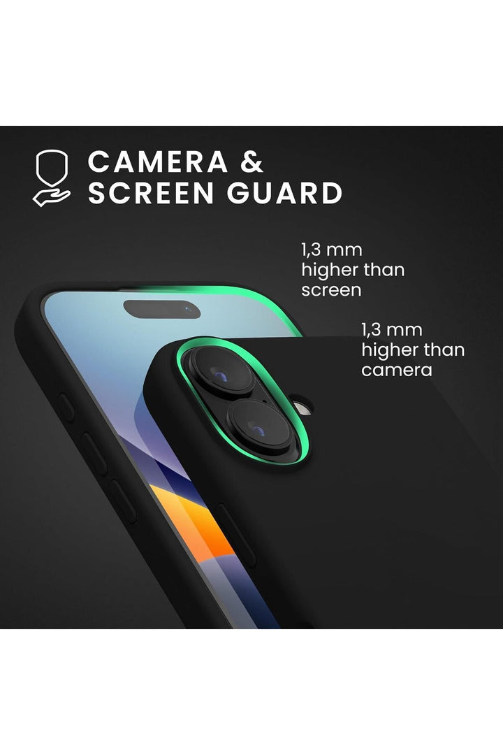 Yüksek Kaliteli iPhone 16 Uyumlu Kılıf Liquid Silikon Renkli Mat Lekelere Dayanıklı Kaymaz