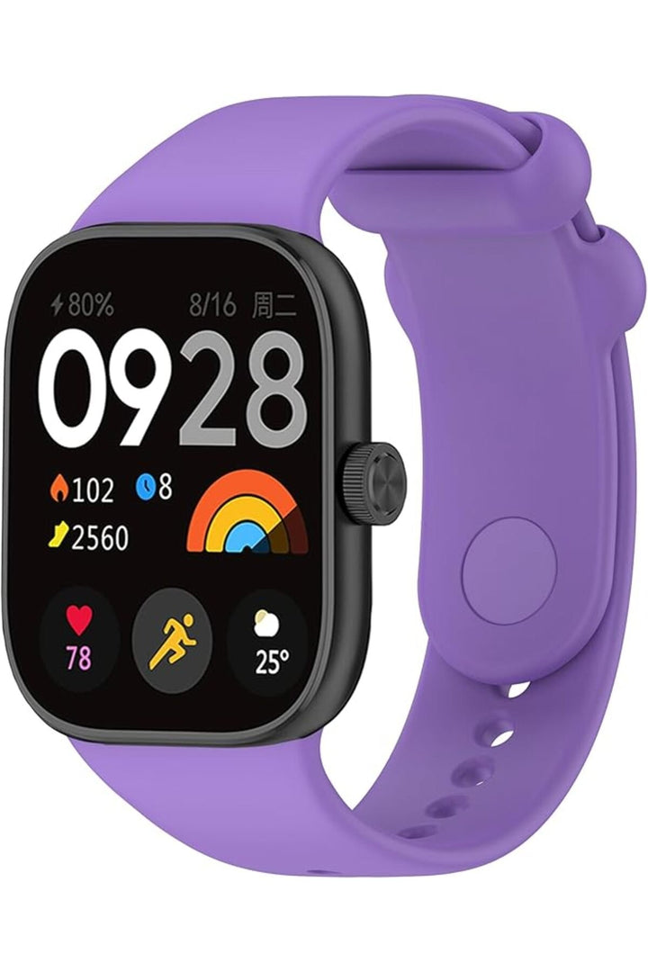 Xiaomi Redmi Watch 4 Uyumlu Kordon Liquid Silikon Ayarlanabilir Renkli Lekelere Dayanıklı Kordon