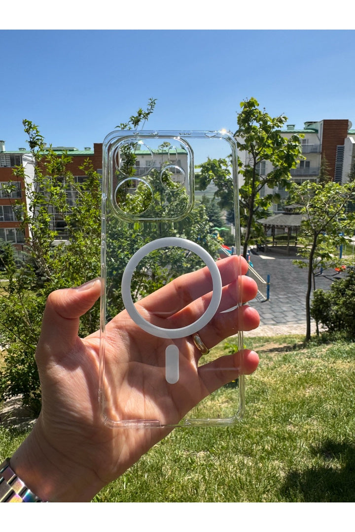 Xiaomi Redmi Note 14 Uyumlu Kılıf Sert Sararmaz Magsafe Kamera Korumalı Koruyucu Dayanıklı Kapak